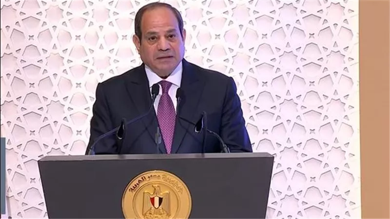 الرئيس السيسي: أؤكد تضامننا مع أشقائنا الفلسطينيين فى قطاع غزة