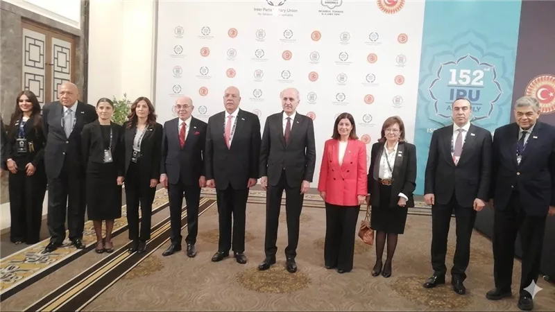 رئيس مجلس النواب يلتقي رئيس الجمعية الوطنية التركية على هامش أعمال الجمعية الـ ١٥٢ للاتحاد البرلماني الدولي 