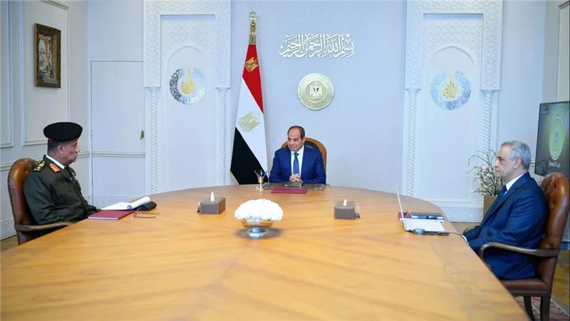 الرئيس السيسى يشدد على ضرورة زيادة نسب التصنيع المحلي وإقامة شراكات استراتيجية مع الشركات العالمية