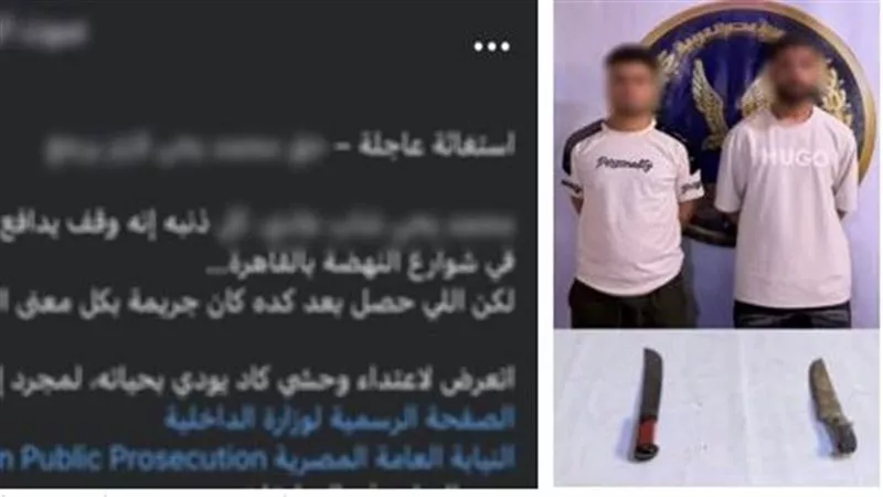 ضبط المتهمين بالتعدي على عامل في السلام..عاتبهما على معاكسة شقيقته