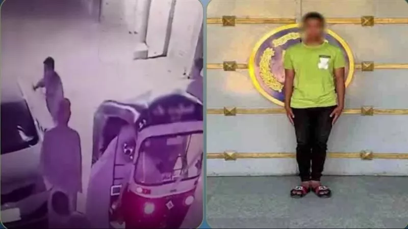  ضبط طالب حطم سيارة صاحب معرض سيراميك بالحجارة في بني سويف